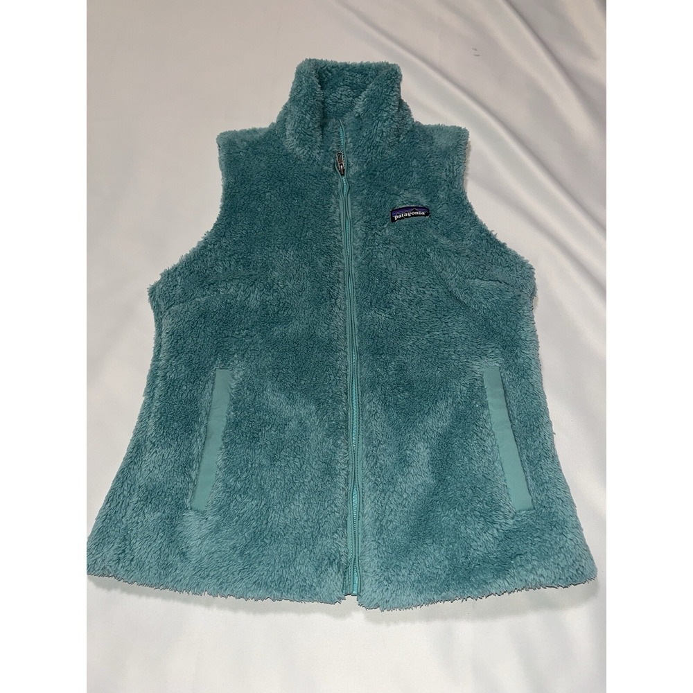 Patagonia Los Gatos Deep Pile Fleece Vest Sherpa Mogul Teal Sz Small